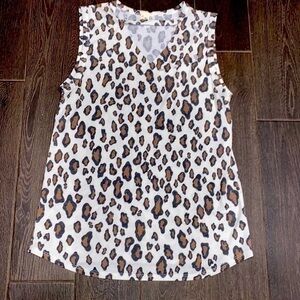 7th ray leopard cut out tank